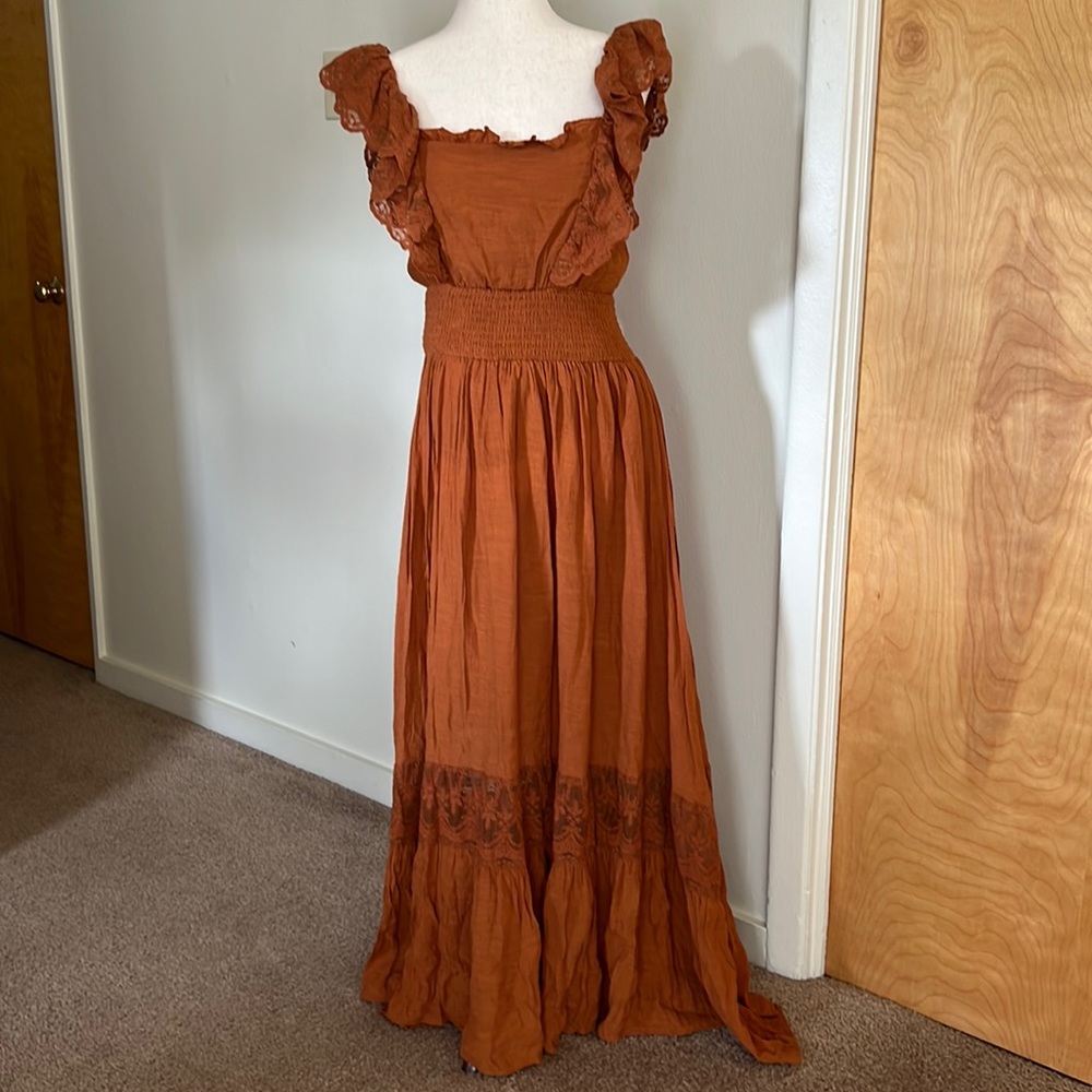 Joyfolie Dawn Dress in Spice Medium